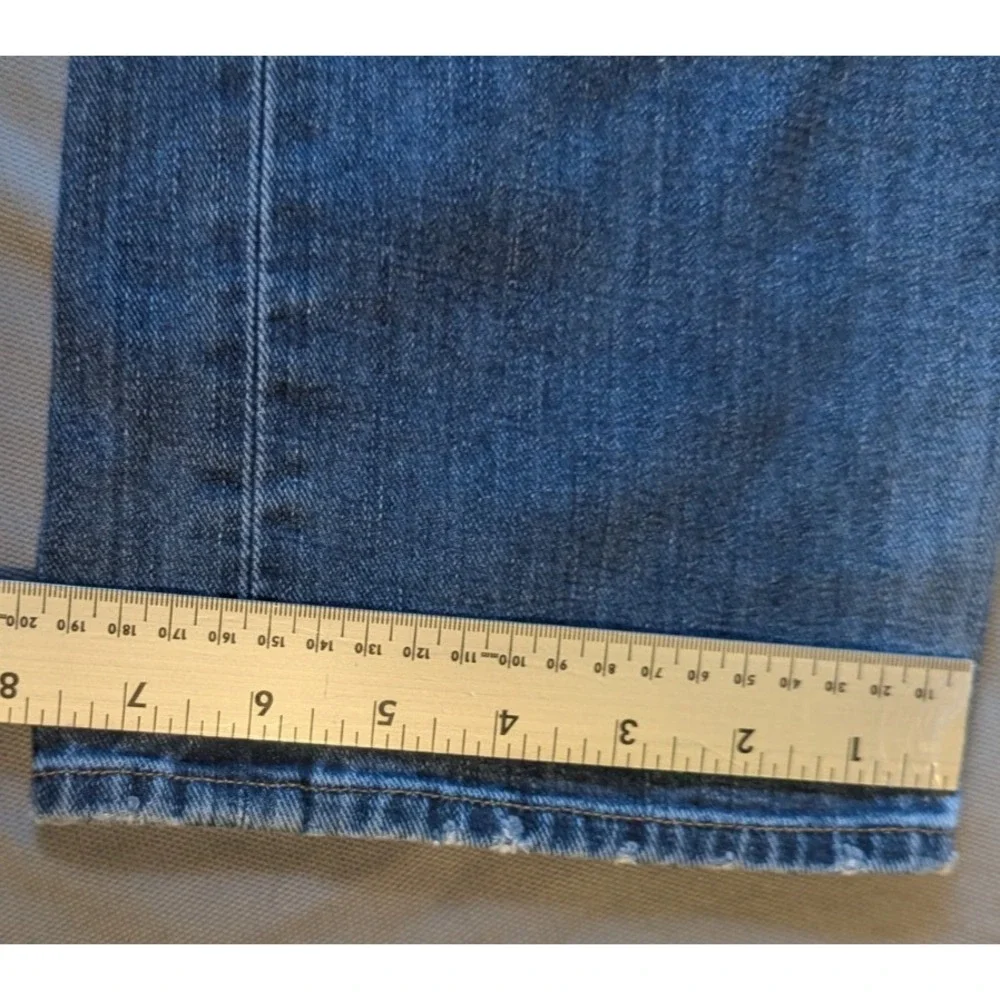 Lucky Brand Dylan Boyfriend Size 10/30 Women's Denim Jeans Made In USA Distress